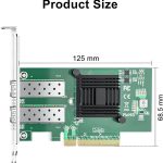 Upgrade to the 10Gb NIC Network Card with Intel 82599ES Controller. Featuring dual SFP+ ports and PCIe x8 interface, it's a cost-effective alternative to Intel X520-DA2 for enterprise and virtualized networks.