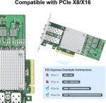 10Gb Broadcom NIC, dual-port SFP+ adapter, high-speed Ethernet card, PCIe LAN adapter, Broadcom 10Gb network card.