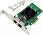 Dual Port Gigabit Ethernet Network Server Adapter with Intel 82576 PCI-E x1 1Gbps