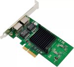 Dual Port Gigabit Ethernet Network Server Adapter with Intel 82576 PCI-E x1 1Gbps