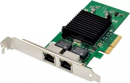 Dual Port Gigabit Ethernet Network Server Adapter with Intel 82576 PCI-E x1 1Gbps