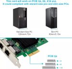 Dual Port Gigabit Ethernet Network Server Adapter with Intel 82576 PCI-E x1 1Gbps