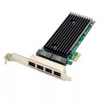 PCIe Gigabit Network Card - 4-Port RJ45 Server LAN Card with Intel 82576EB Chipset | TRANSUTON NETWORKS