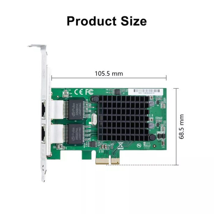 Intel E1G42ET Dual-Port Network Card Package Contents